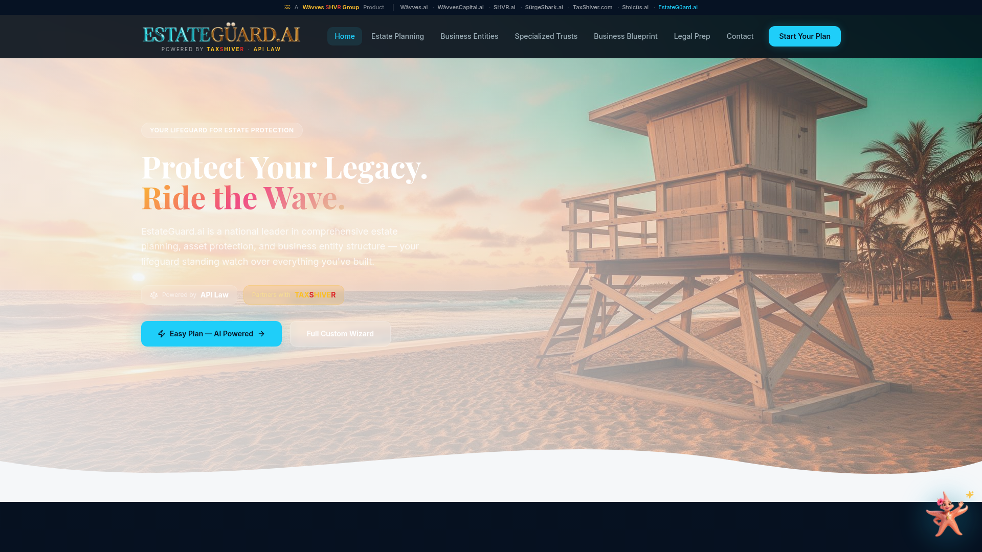 Snapshot of estateguard.ai